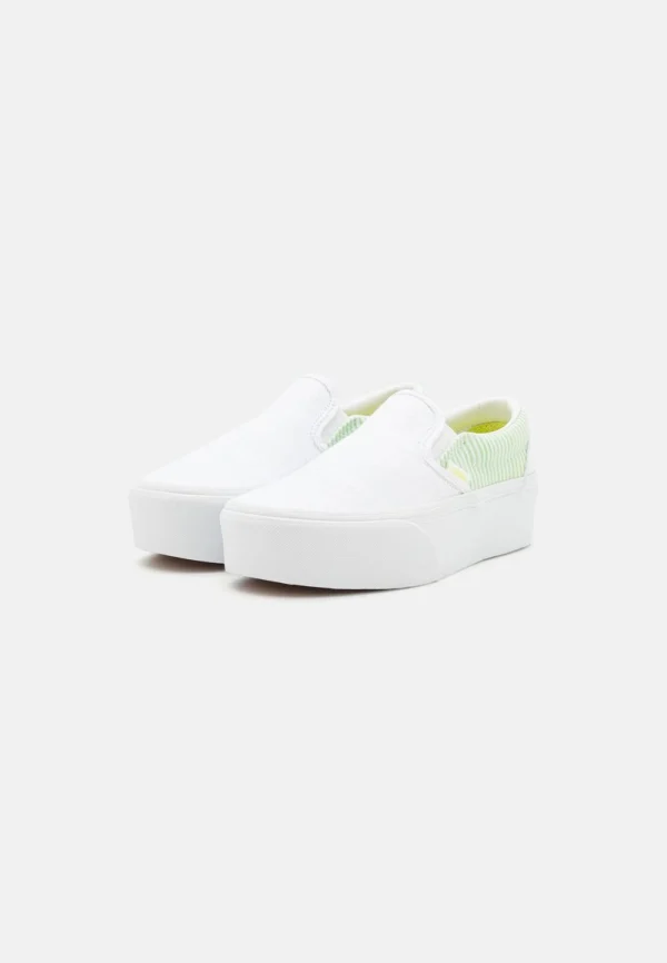 Vans CLASSIC SLIP ON STACKFORM – Slipper – Green/true White 4