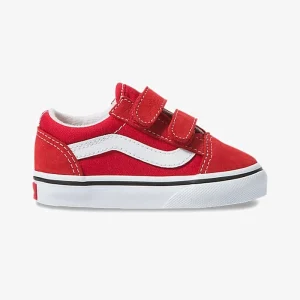 Vans TD OLD SKOOL V – Sneaker Low – Racing Red True White 14