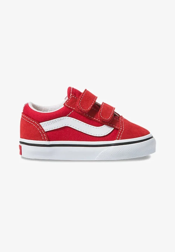 Vans TD OLD SKOOL V – Sneaker Low – Racing Red True White 5