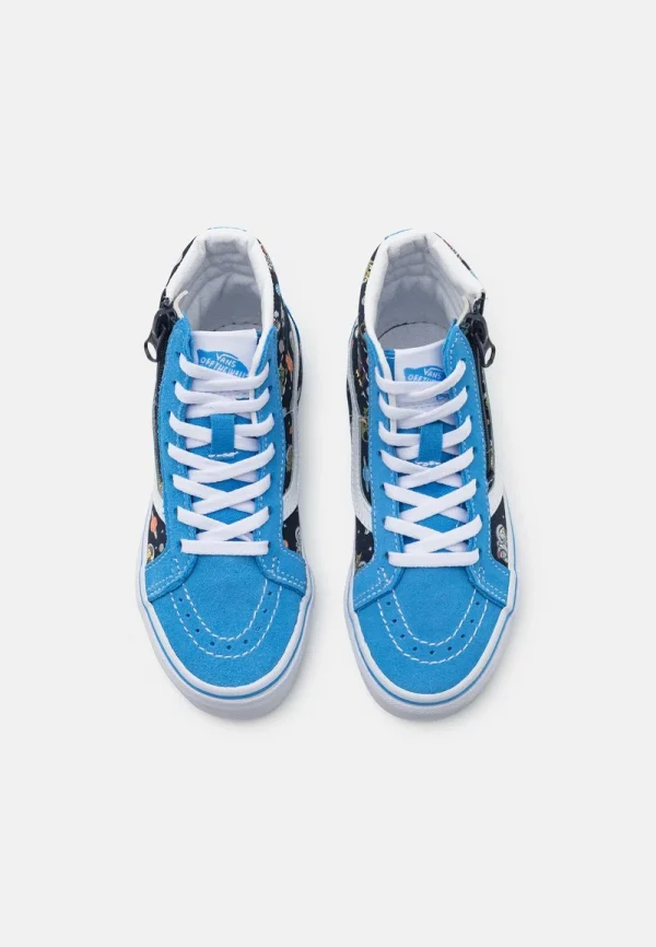 Vans SK8 HI REISSUE SIDE ZIP UNISEX – Sneaker High – Glow Black/blue 5