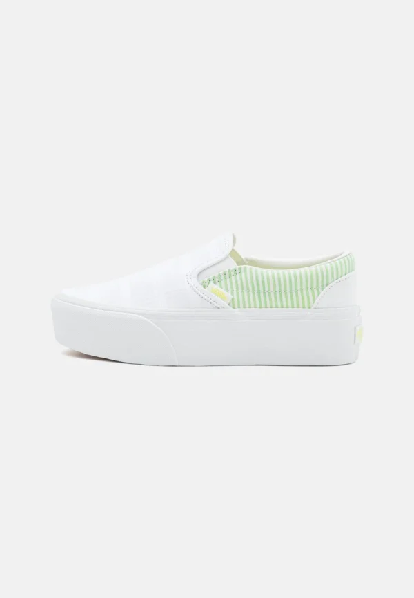 Vans CLASSIC SLIP ON STACKFORM – Slipper – Green/true White 3