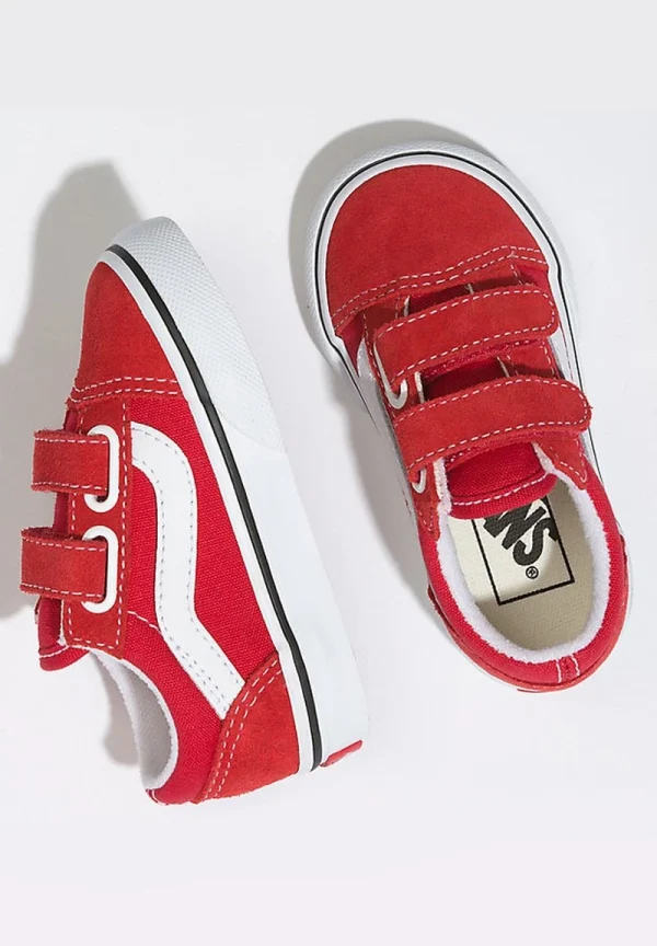 Vans TD OLD SKOOL V – Sneaker Low – Racing Red True White 3