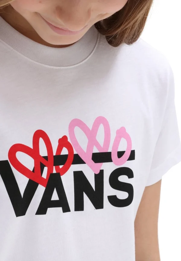 Vans VALENTINES LOGO BOXY – T-Shirt Print – White 4