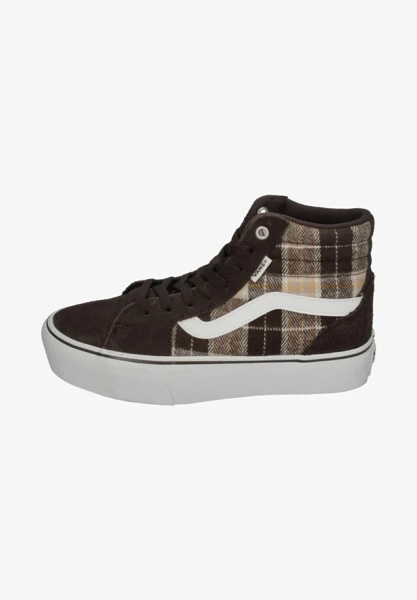 Vans FILMORE HI PLATFORM PLAID – Sneaker High – Plaid Mix Brown White 7