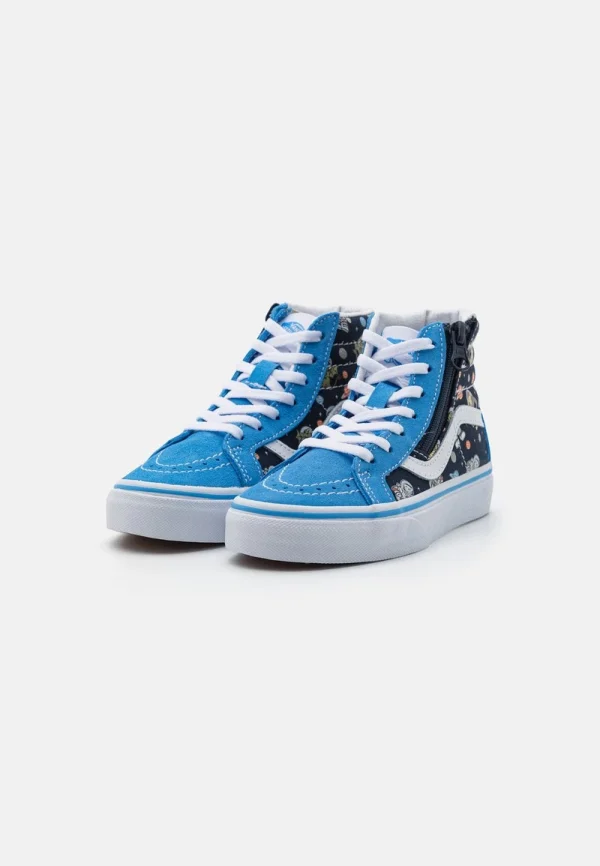 Vans SK8 HI REISSUE SIDE ZIP UNISEX – Sneaker High – Glow Black/blue 3