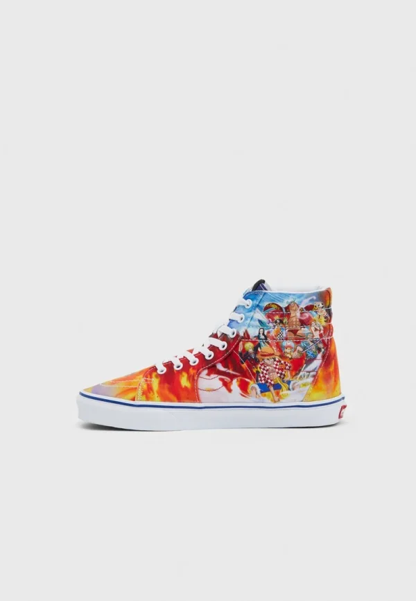 VANS X ONE PIECE SK8-HI UNISEX – Sneaker High – Light Blue/white/multi-coloured 6