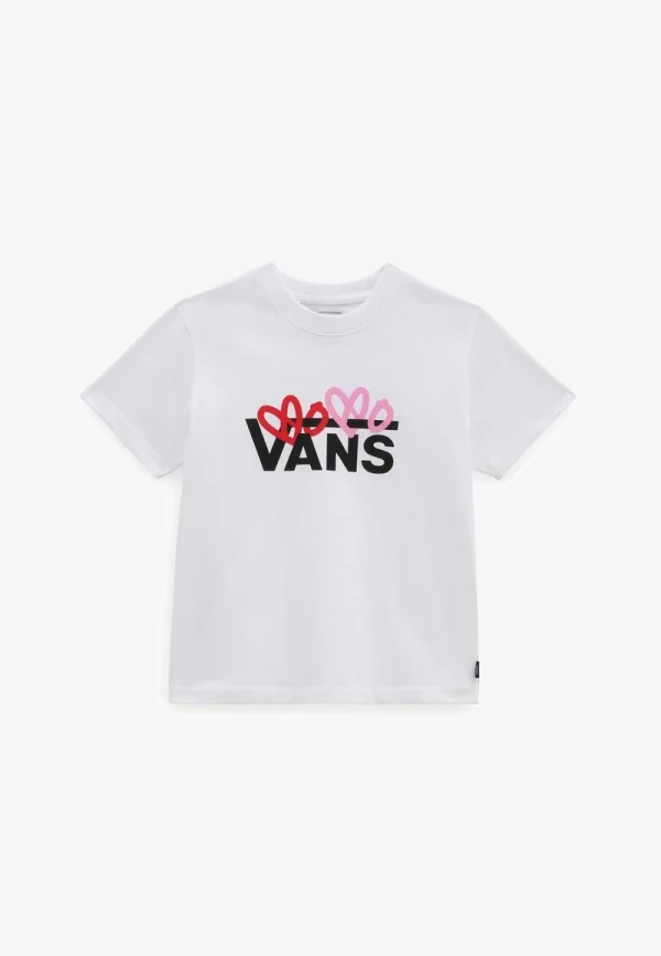 Vans VALENTINES LOGO BOXY – T-Shirt Print – White 5