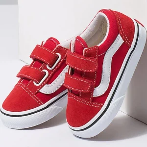 Vans TD OLD SKOOL V – Sneaker Low – Racing Red True White 12