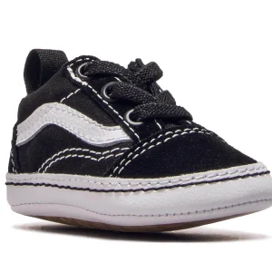 Vans Baby Slip On Old Skool Crib Black White 10