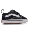 Vans Baby Slip On Old Skool Crib Black White 19