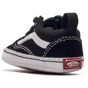 Vans Baby Slip On Old Skool Crib Black White 12