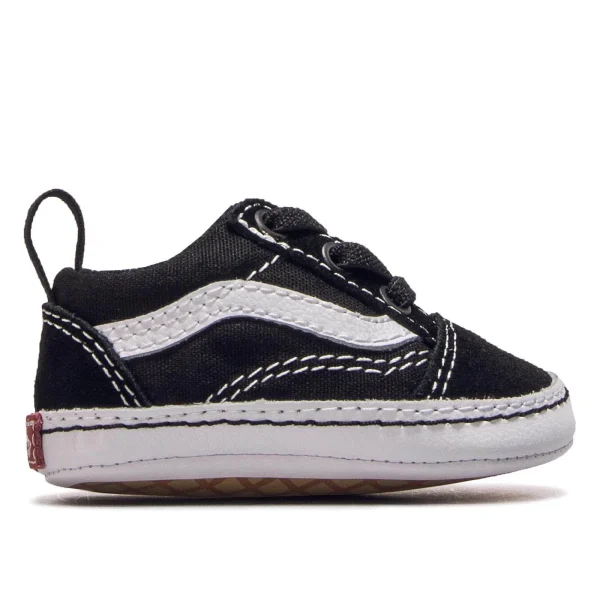 Vans Baby Slip On Old Skool Crib Black White 1