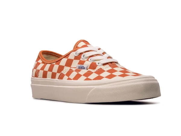 Vans Sneaker – Authentic 44 D Anah Fact Checkerboard- White / Orange 3