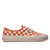 Vans Sneaker – Authentic 44 D Anah Fact Checkerboard- White / Orange 19