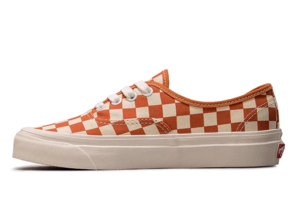 Vans Sneaker – Authentic 44 D Anah Fact Checkerboard- White / Orange 5