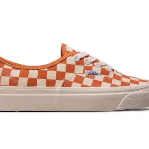 Vans Sneaker – Authentic 44 D Anah Fact Checkerboard- White / Orange 16