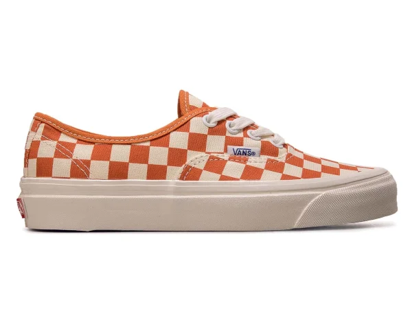 Vans Sneaker – Authentic 44 D Anah Fact Checkerboard- White / Orange 6