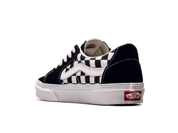 Vans Sneaker SK8-Low Canvas Suede Black Checkerboard 4