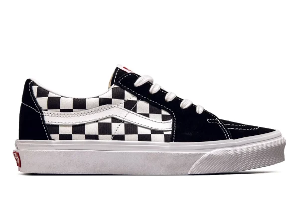 Vans Sneaker SK8-Low Canvas Suede Black Checkerboard 6