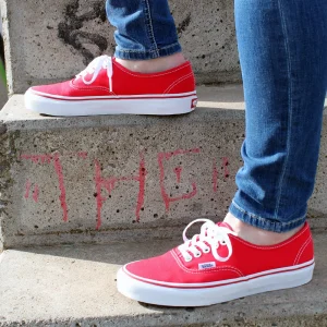 Vans Authentic Skateschuhe Red Damen, Herren 21