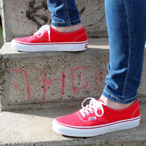 Vans Authentic Skateschuhe Red Damen, Herren 8