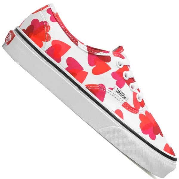 Vans Authentic Sneaker (Valentines Heart) True White/Fuchsia Damen 1