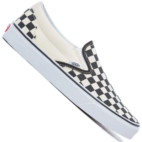 Vans Classic Slip-On Halbschuhe Black/White Checkerboard Damen, Herren 1