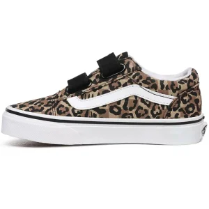 Vans Old Skool K Strap Sneaker Animal Checkerboard/Leopard/Black Kinder 13