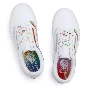 Vans Old Skool Skateschuhe (Pride) White/True White Damen, Herren 18