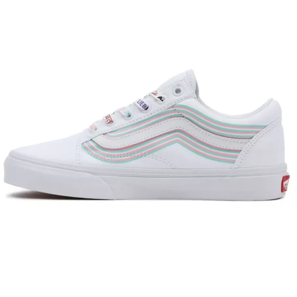 Vans Old Skool Skateschuhe (Pride) White/True White Damen, Herren 7