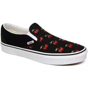 Vans Classic Slip-On Skateschuhe Cherries/Black Damen, Herren 15