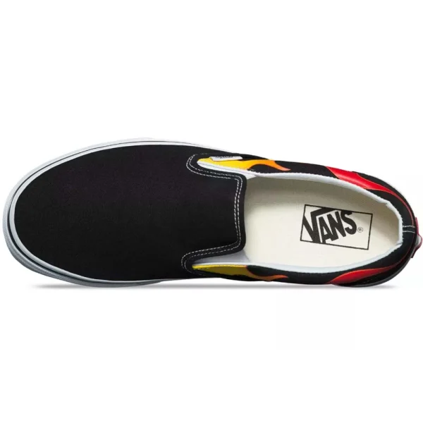 Vans Classic Slip-On Sneaker Flame/Black/True White Damen, Herren 3